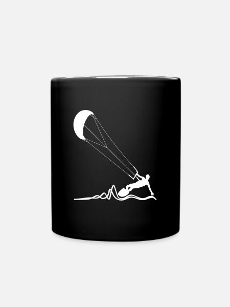 Kitesurfer - Tasse einfarbig - Schwarz