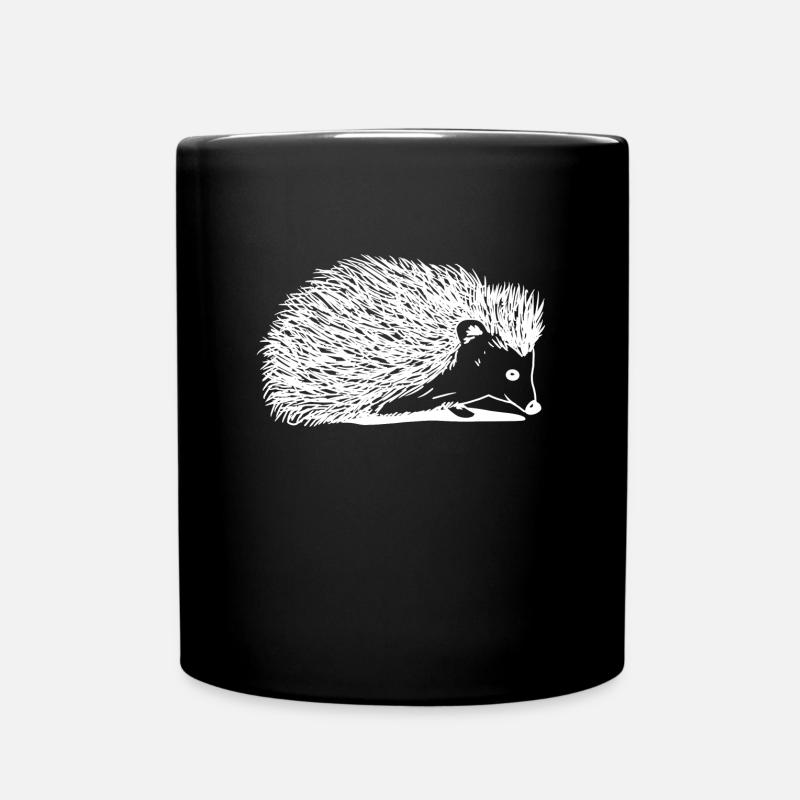 Igel - Tasse einfarbig - Schwarz