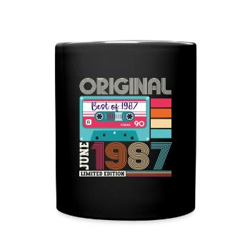 Original Juin 1987 35e anniversaire Cadeau Hommes - Mug uni - noir - Devant