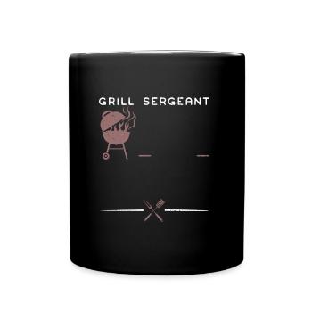 Grill Sergeant - BBQ - Full Colour Mug - black - Front