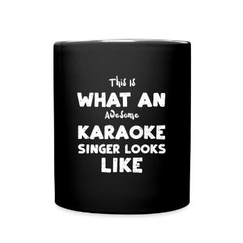 This Is What An Awesome Karaoke... - Tasse einfarbig - Schwarz - Vorne