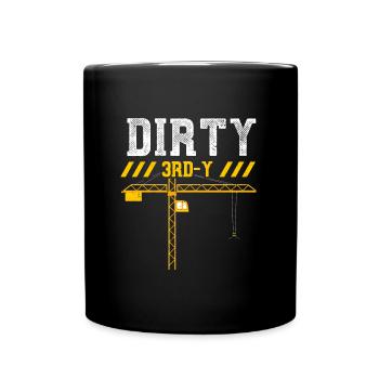Dirty 3rd-Y - Construction Worker - Tasse einfarbig - Schwarz - Vorne