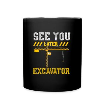 A plus tard Pelle - Mug uni - noir - Devant