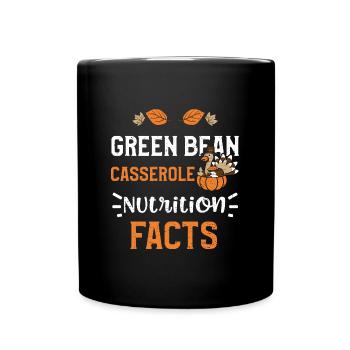 Cocotte de haricots verts Nutrition F... - Mug uni - noir - Devant