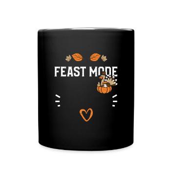 Feast Fashion - Thanksgiving - Full Colour Mug - black - Front