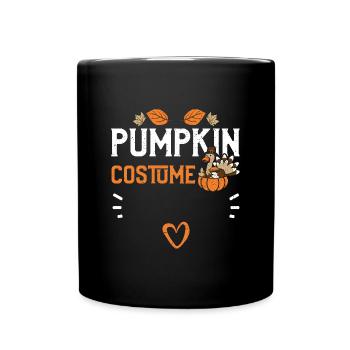 Pumpkin Costume - Thanksgiving - Tasse einfarbig - Schwarz - Vorne