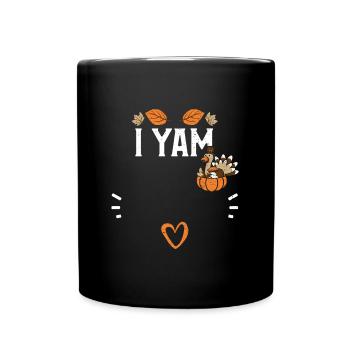 I Yam - Thanksgiving - Tasse einfarbig - Schwarz - Vorne