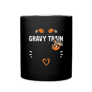 Gravy Train - Thanksgiving - Full Colour Mug - black - Front