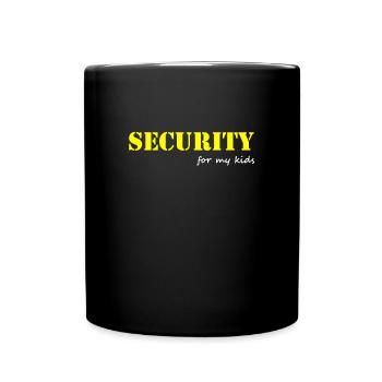 Dad is security For his children father - Full Colour Mug - black - Front