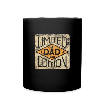 Best Papa Best Dad Ever Limited Edition Father - Full Colour Mug - black - Front