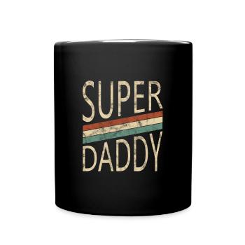Super Daddy for the best dad for good dads - Full Colour Mug - black - Front