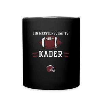 Ein Meisterschafts Kader - Tasse einfarbig - Schwarz - Vorne