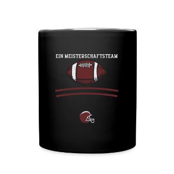 Ein Meisterschaftsteam - Football - Tasse einfarbig - Schwarz - Vorne