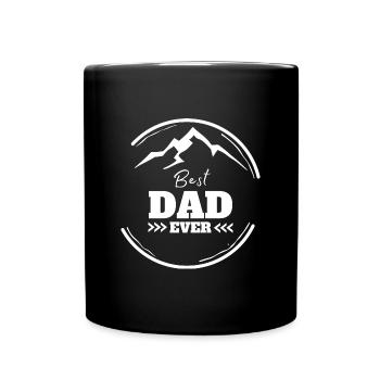 Best Dad Daddy Mountains Gift - Full Colour Mug - black - Front