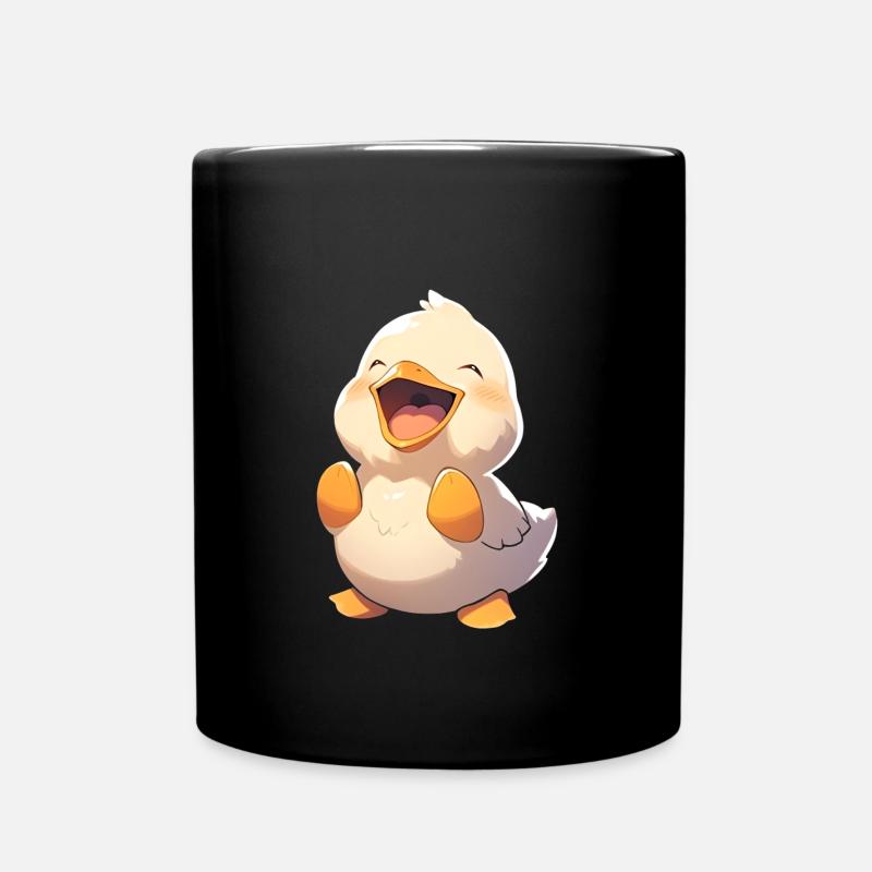 Ente - Tasse einfarbig - Schwarz