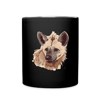Hyena Hyena Head - Full Colour Mug - black - Front