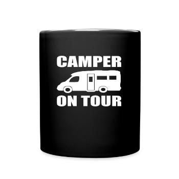 camping - Tasse einfarbig - Schwarz - Vorne