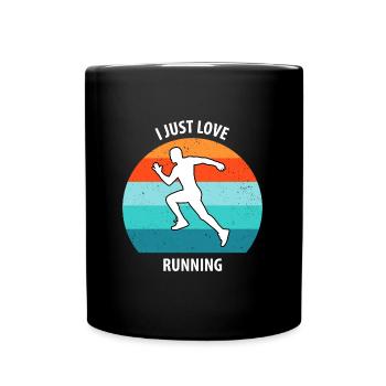 Joggen - Tasse einfarbig - Schwarz - Vorne