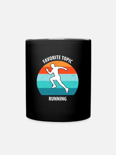 Joggen - Tasse einfarbig - Schwarz