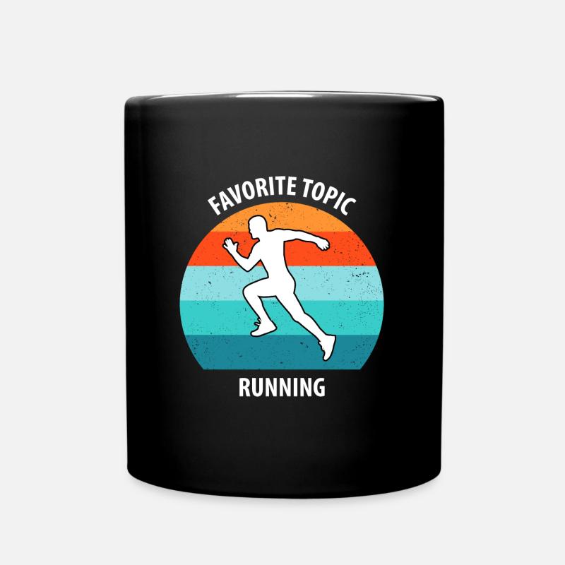 Joggen - Tasse einfarbig - Schwarz