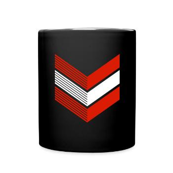 Austria Flag Austria Austrian Flag AT - Full Colour Mug - black - Front
