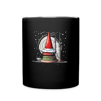Ham Radio Weihnachten - Tasse einfarbig - Schwarz - Vorne