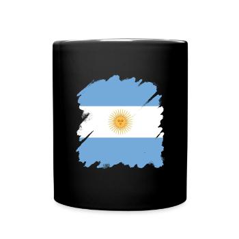 Argentina Flag South America Argentine Flag - Full Colour Mug - black - Front