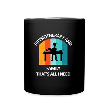 Physiothérapeute Cadeau humoristique disant drôle - Mug uni - noir - Devant