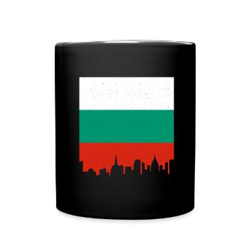 Drapeau bulgare Drapeau bulgare Sables d’or - Mug uni - noir - Devant