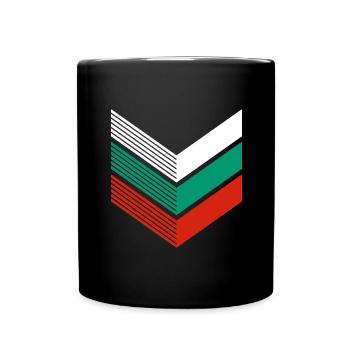 Bulgaria Flag Bulgarian Flag Golden Sands - Full Colour Mug - black - Front