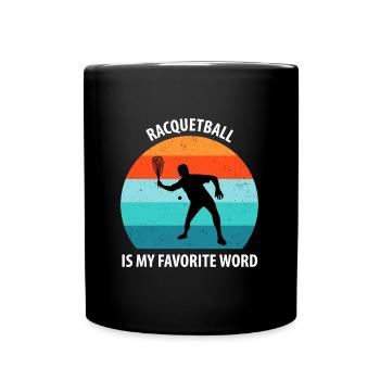Racqueetball - Full Colour Mug - black - Front