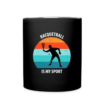 Racqueetball - Full Colour Mug - black - Front
