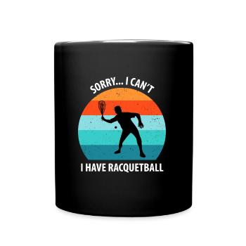 Racqueetball - Full Colour Mug - black - Front
