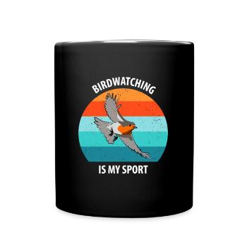 Observation des oiseaux Observation des oiseaux Observation des oiseaux - Mug uni - noir - Devant