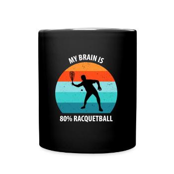 Racqueetball - Full Colour Mug - black - Front