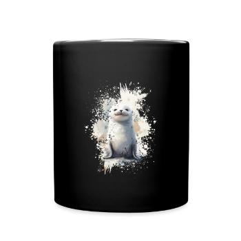 Robbe - Tasse einfarbig - Schwarz - Vorne