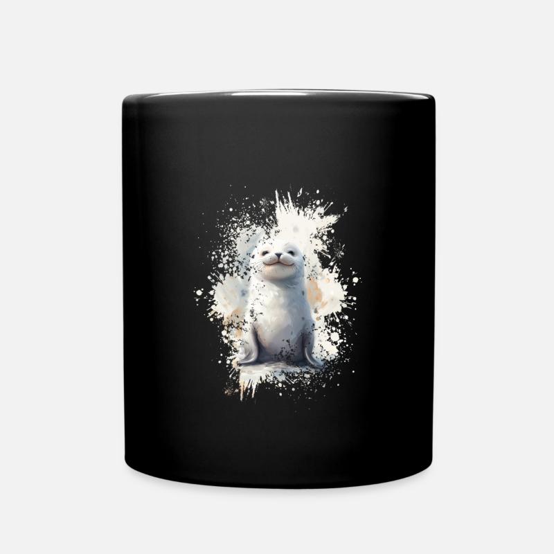 Robbe - Tasse einfarbig - Schwarz