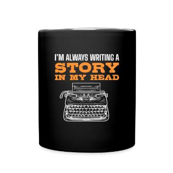 Author - Full Colour Mug - black - Front