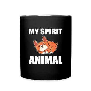 Corgi - Mug uni - noir - Devant