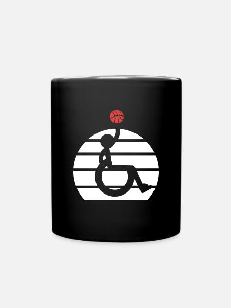 Rollstuhl - Tasse einfarbig - Schwarz