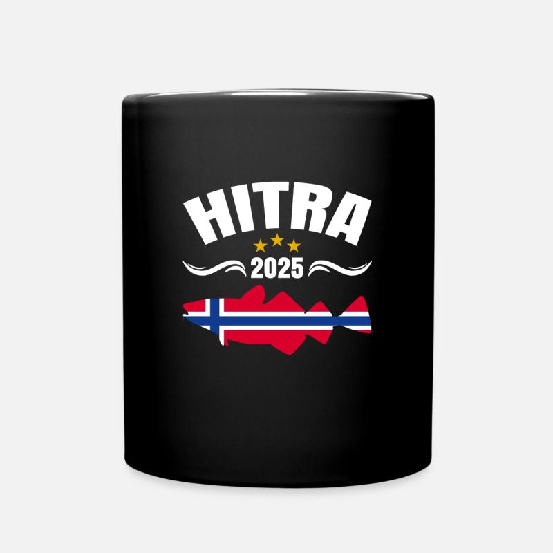 Hitra Norwegen Angeltour 2025 - Tasse einfarbig - Schwarz