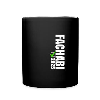 Fachabi Bestanden 2025 - Tasse einfarbig - Schwarz - Vorne