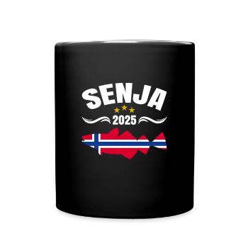 Senja Norwegen Angeltour 2025 - Tasse einfarbig - Schwarz - Vorne