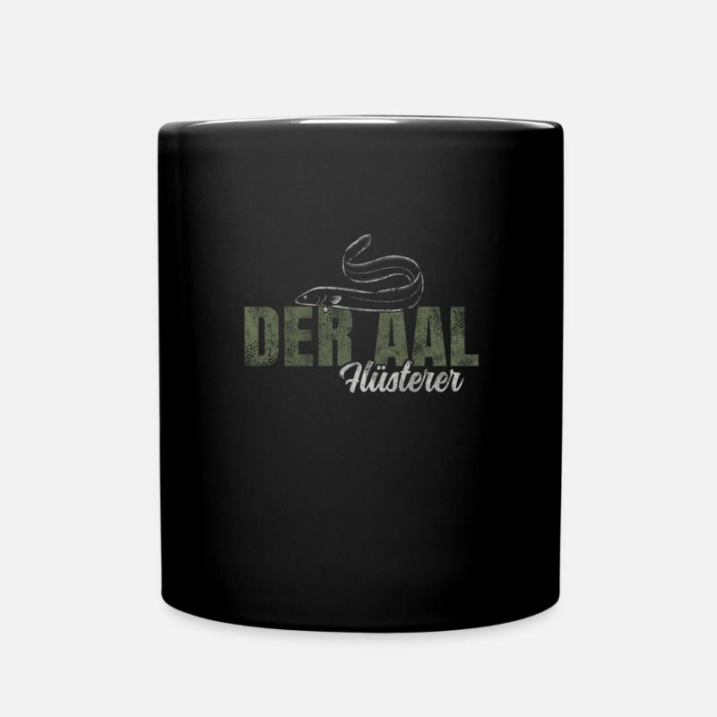 Der Aal Flüsterer - Tasse einfarbig - Schwarz