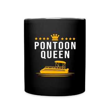 Pontonboot Boot Boote - Tasse einfarbig - Schwarz - Vorne