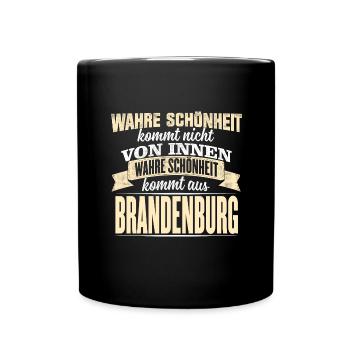BRANDENBURG - Schönheit - Tasse einfarbig - Schwarz - Vorne