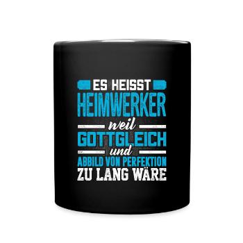 HEIMWERKER - Perfekt - Tasse einfarbig - Schwarz - Vorne