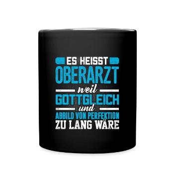 OBERARZT - Perfekt - Tasse einfarbig - Schwarz - Vorne