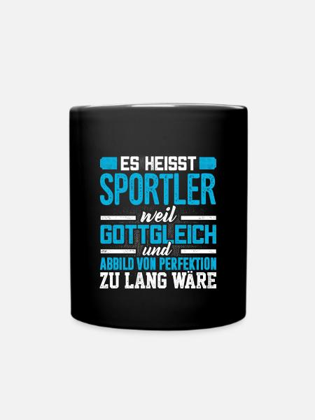 SPORTLER - Perfekt - Tasse einfarbig - Schwarz