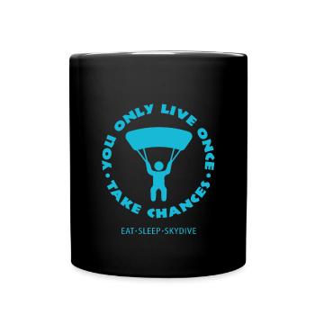 parachute - Full Colour Mug - black - Front